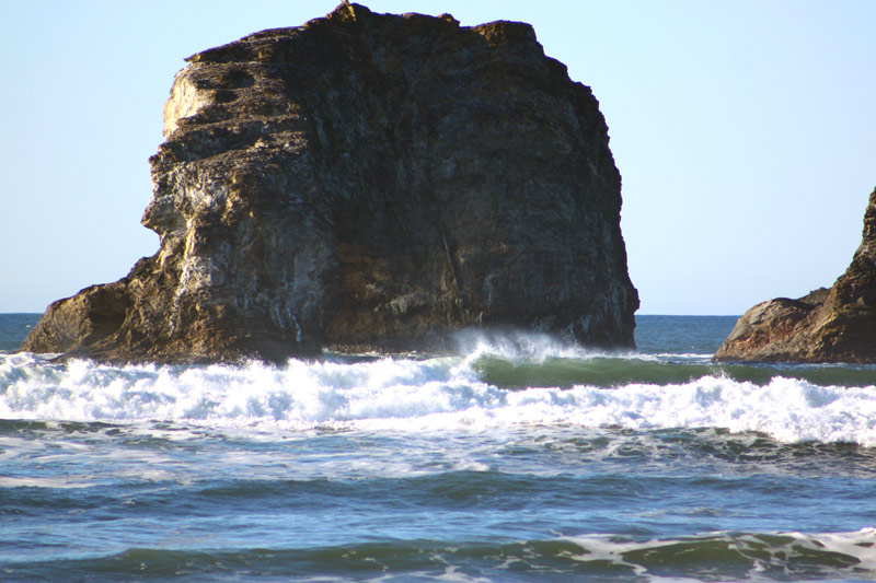 Twin Rocks Up Close, Rockaway Beach