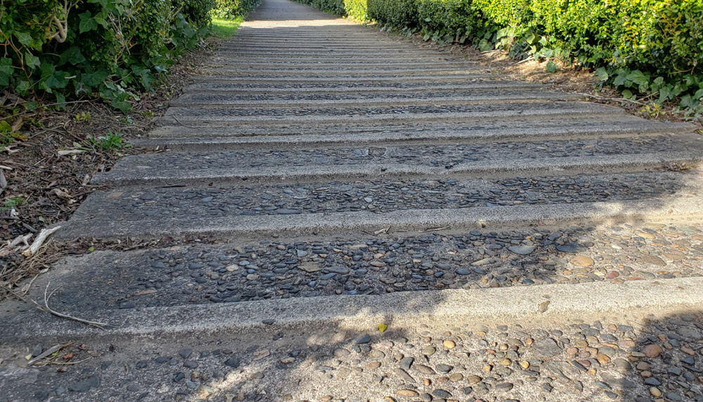 Closeup of 11th St. pigeon steps / Astoria Chamber photo 