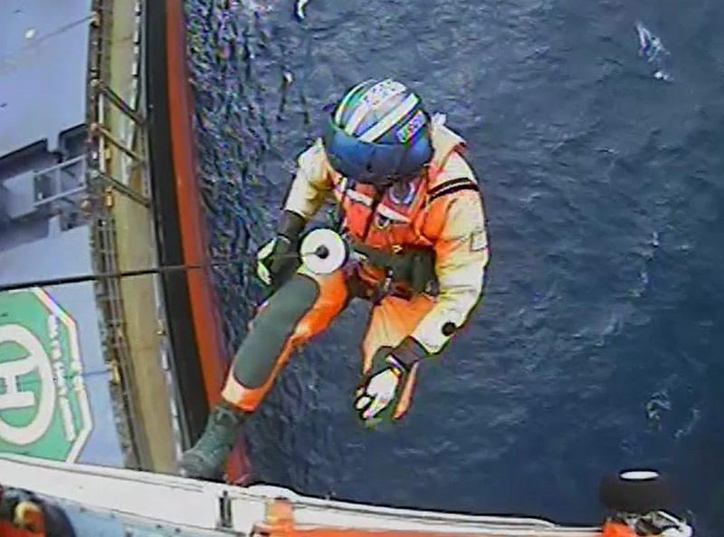 Coast Guard Rescues Man on Ship 57 Miles from Oregon Coast