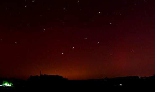 Aurora Borealis in the Oregon coast range