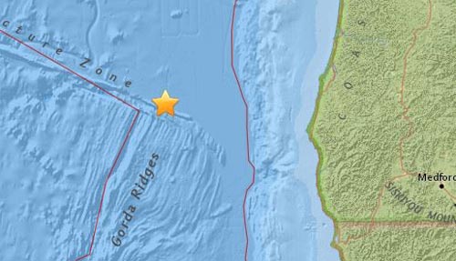 Small Quake 100 Miles Off Oregon Coast Felt by Some On Land