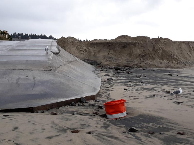 Ramp at Cape Kiwanda Work Delayed Until Next Oregon Coast Storm 