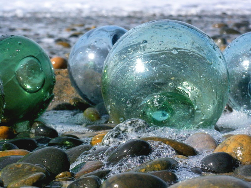 Oodles of Glass Floats This Week in Lincoln City: An Antique Oregon Coast Valentine 