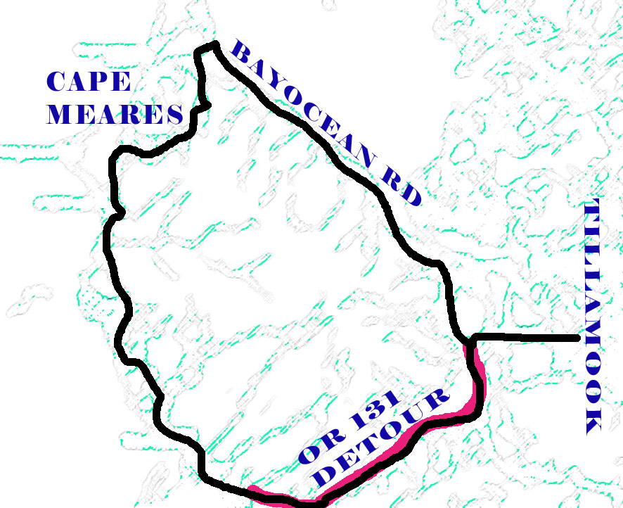 Map of Bayocean Rd / OR 131