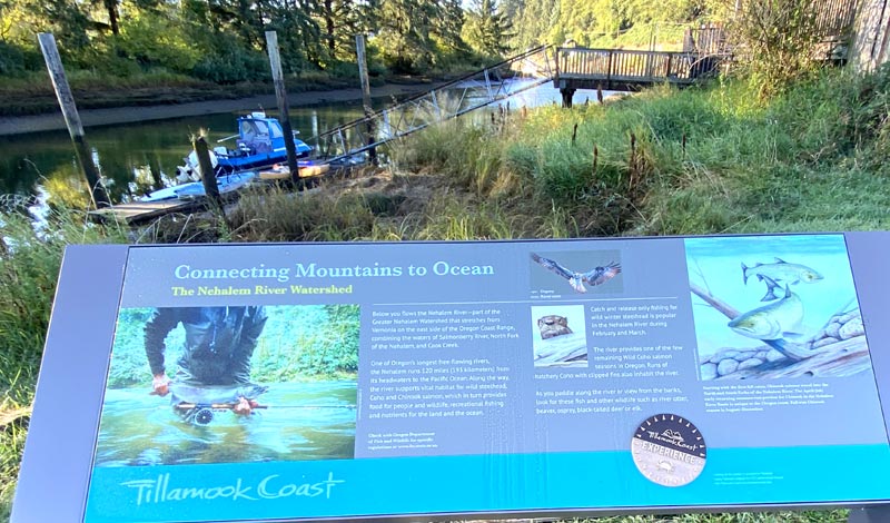 N. Oregon Coast's Nehalem Adds New Interpretive, Emergency Signs 