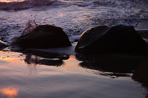 Oceanside, Oregon in vibrant colors