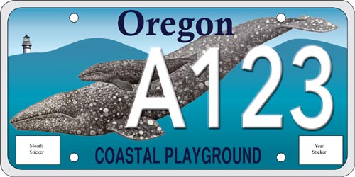 New Oregon Coast Gray Whale License Plates Needs Commitments 